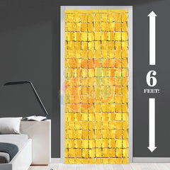 PartyCorp Happy Birthday Decoration Kit Combo 84 Pcs - Gold, Black & Silver Chrome Balloons, Black & Gold Happy Birthday Printed Banner, Gold Curtain, Moon & Star Foil Balloon