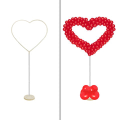 PartyCorp Heart Shaped Balloon Table Stand For Party Decorations (Balloons Not Included), 1 pc