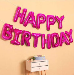 PartyCorp Purple Happy Birthday Alphabet/Letter Foil Balloon Banner Decoration for All Ages, Birthday Party Supplies