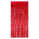 PartyCorp Red Foil Curtain Fringe Set, 1 Pack
