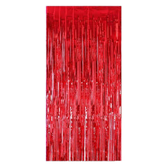 PartyCorp Red Foil Curtain Fringe Set, 1 Pack
