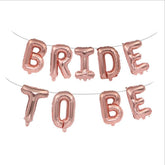 PartyCorp Rose Gold Bride To Be Alphabet/Letter Foil Balloon Banner Decoration Set