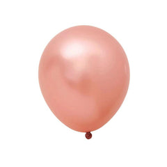 PartyCorp Rose Gold Metallic Chrome Balloon Party Decorations, DIY Pack of 12