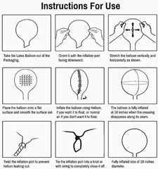 PartyCorp Round Transparent BOBO Balloon for Party Decoration , DIY Pack of 2