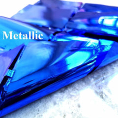 PartyCorp Square Shaped Metallic Blue Foil Curtain, 1 Pack