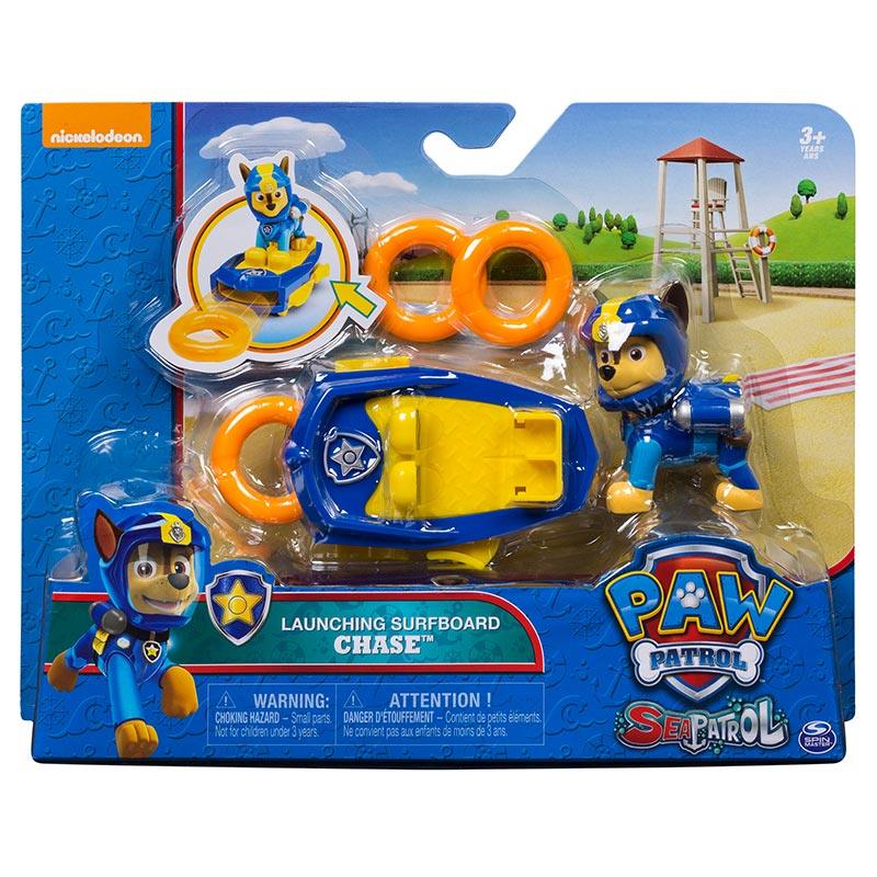 Paw Patrol Sea Patrol Chase's Launching Surfboard - Length 4.5 cm