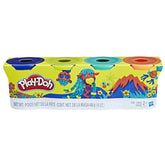 Play-Doh 4-Pack of 4-Ounce Cans (Wild Colors)