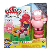 Play-Doh Animal Crew Pigsley and her Splashin' Pigs Farm Animal Playset with 4 Non-Toxic Colors