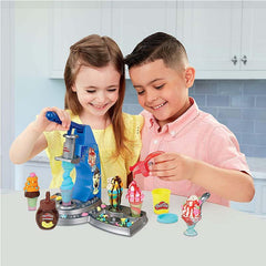 Play-Doh Kitchen Creations Drizzy Ice Cream Playset Featuring Drizzle Compound, 6 Non-Toxic Play-Doh Colors