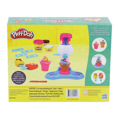 Play-Doh Softy Ice Cream Swirl Playset for Kids 3 Years and Up with 3 Non-Toxic Colors
