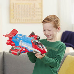 Playskool Heroes Marvel Super Hero Adventures Spider-Man Jetquarters, 5-Inch Action Figure and Vehicle Set
