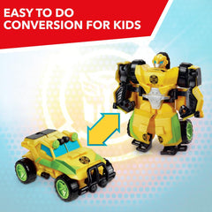 Playskool Heroes Transformers Rescue Bots Academy Bumblebee Converting Toy Robot, 4.5-Inch Action Figure