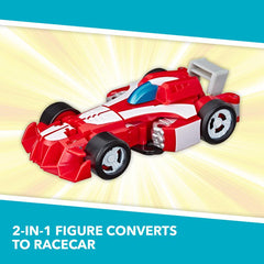 Playskool Heroes Transformers Rescue Bots Academy Heatwave the Fire-Bot Converting Toy Robot, 4.5-Inch Action Figure