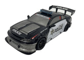 Playzu Auto Racing Police 1:14 Scale R/C Car - Black for Ages 6+