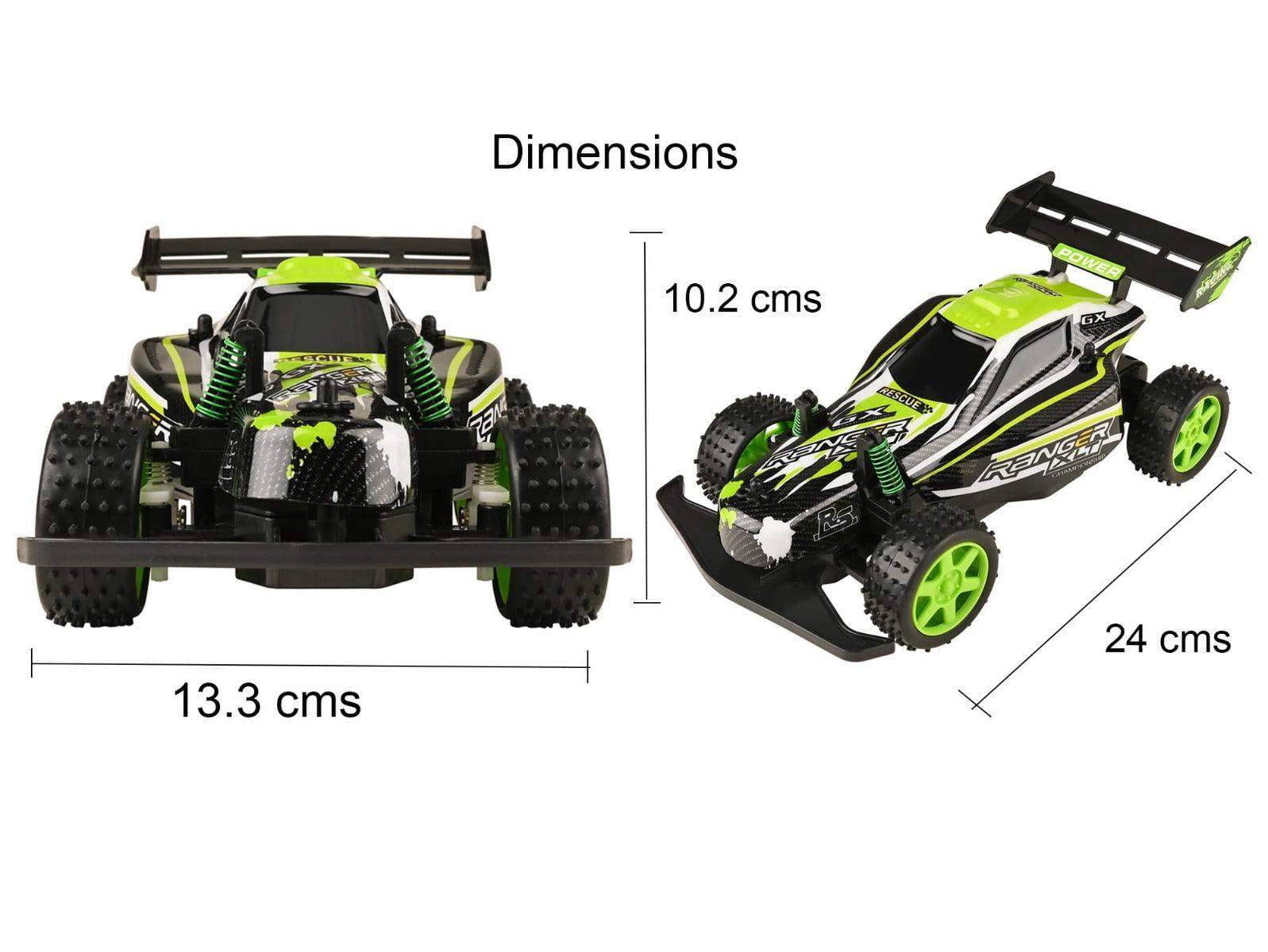 Playzu Ranger Alien 1:18 Scale R/C Car - Green for Ages 6+