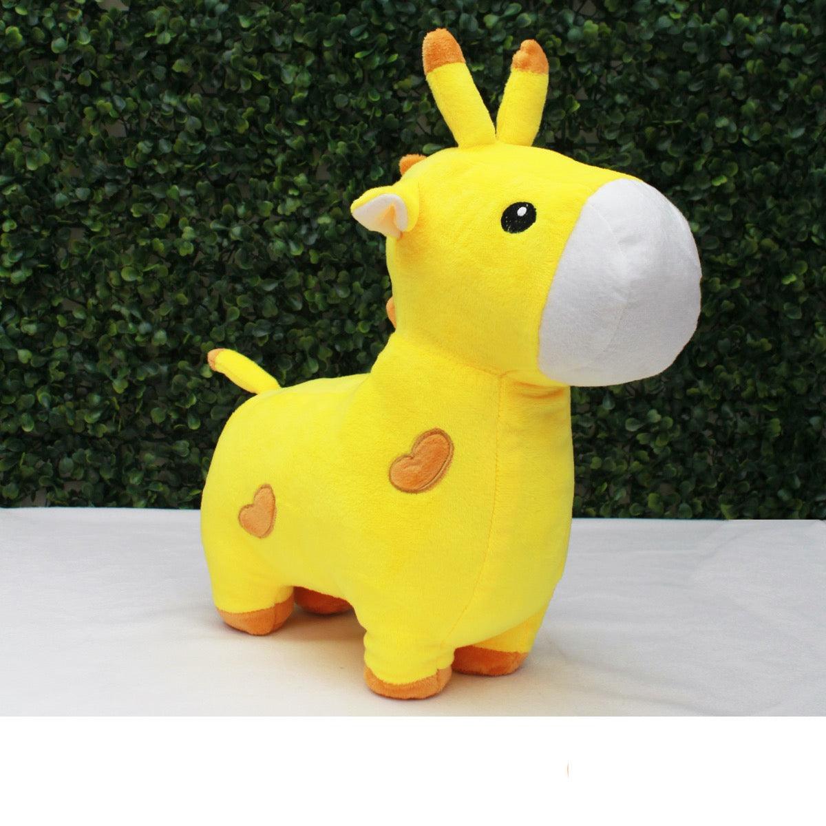 Plushkins Giraffe, Premium Yellow Soft Toy for Kids, Aged 1-10 years, Extra Soft Stuffed Toy with Plyfibre Stuffing