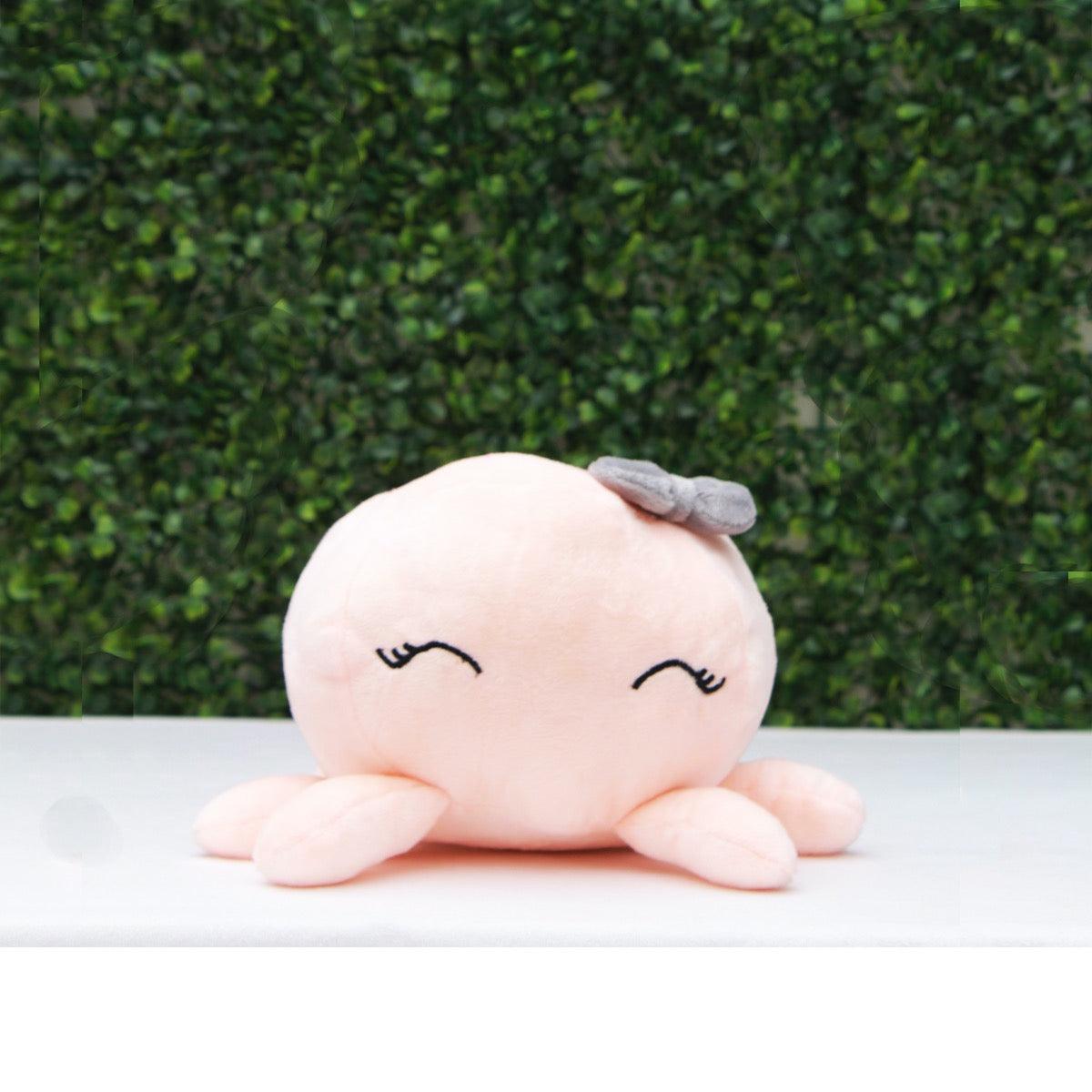 Plushkins Octopus, Premium Baby Pink Soft Toy for Kids, Aged 1-10 years, Extra Soft Stuffed Toy with Plyfibre Stuffing