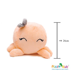 Plushkins Octopus, Premium Pink Soft Toy for Kids, Aged 1-10 years, Extra Soft Stuffed Toy with Plyfibre Stuffing