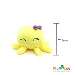 Plushkins Octopus, Premium Yellow Soft Toy for Kids, Aged 1-10 years, Extra Soft Stuffed Toy with Plyfibre Stuffing