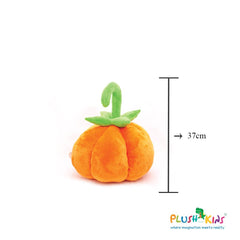 Plushkins Pumpkin, Premium Orange Soft Toy for Kids, Aged 1-10 years, Extra Soft Stuffed Toy with Plyfibre Stuffing