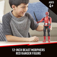 Power Rangers Beast Morphers Red Ranger 12-inch Action Figure Toy Inspired by the Power Rangers TV Show
