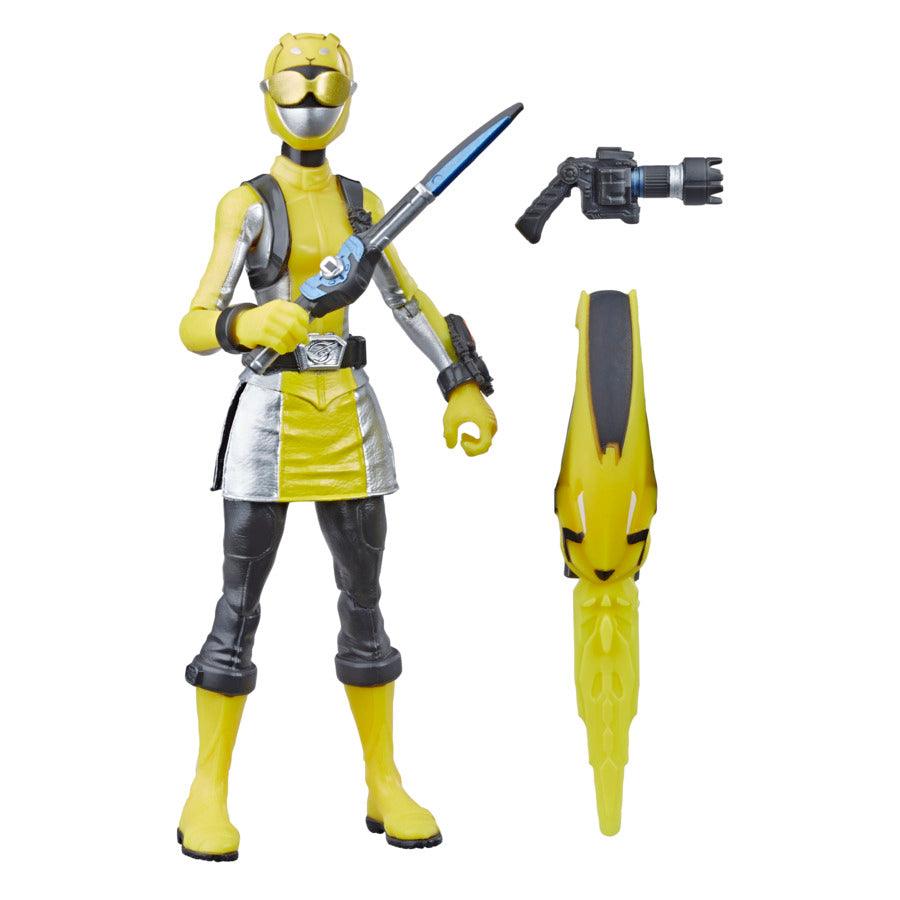 Power Rangers Beast Morphers Yellow Ranger 6-inch Action Figure Toy inspired by the Power Rangers TV Show