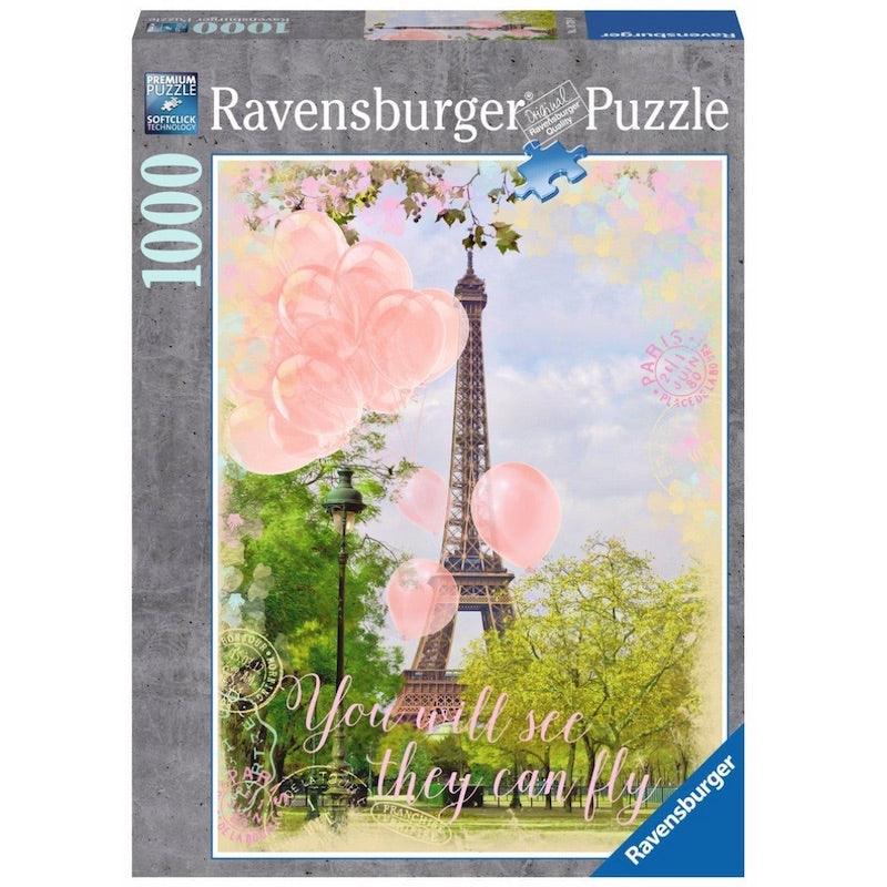 Ravensburger Balloons at The Eiffel Tower Jigsaw Puzzle (1000 Piece)