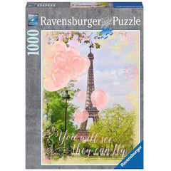 Ravensburger Balloons at The Eiffel Tower Jigsaw Puzzle (1000 Piece)