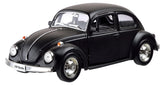 RMZ City Die Cast Volkswagen Beetle, Matte Black (5-inch)
