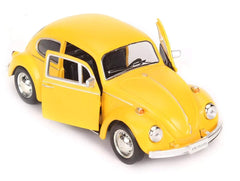 RMZ City Diecast Volkswagen Beetle Scaled Model (Yellow) - Classic Edition
