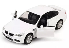 RMZ Die Cast Pull Back BMW M5 Car, White