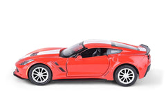 RMZ Die Cast Pull Back Chevrolet Corvette C7 Special Edition, Red