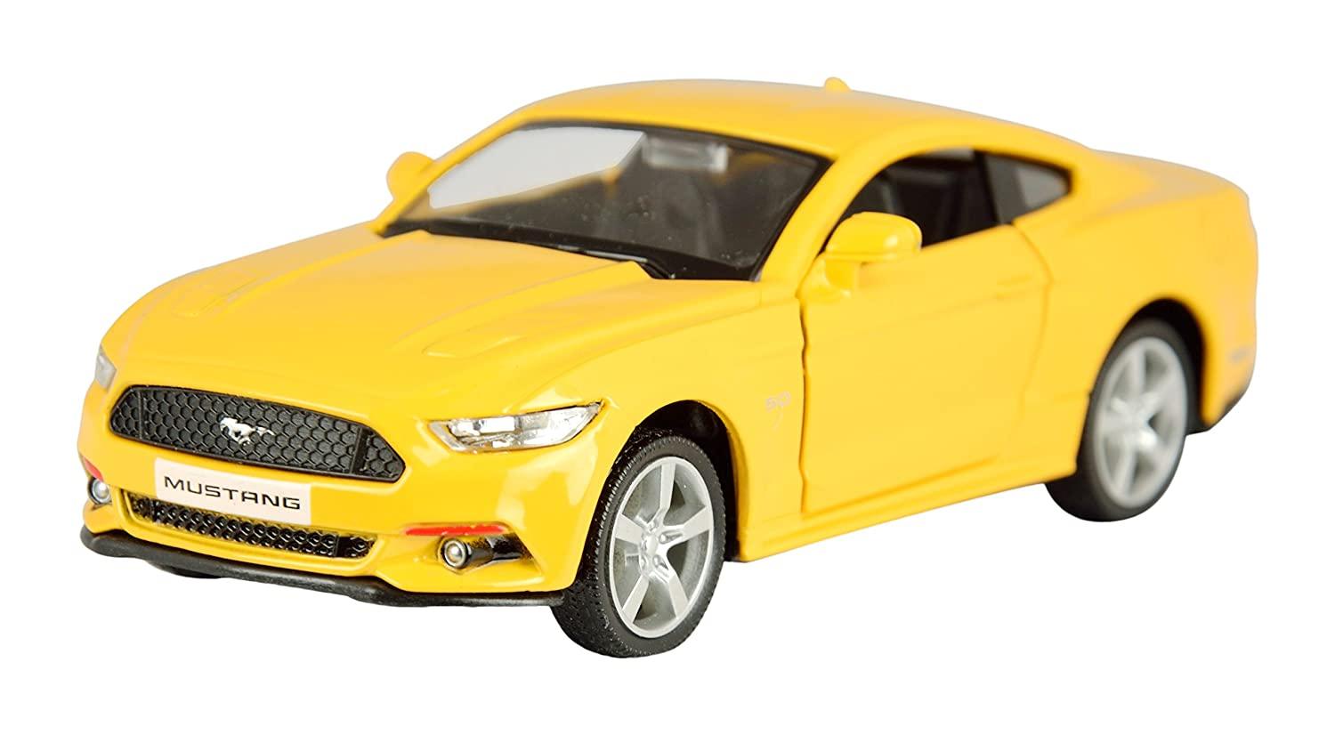RMZ Die Cast Pull Back Ford Mustang 2015, Yellow