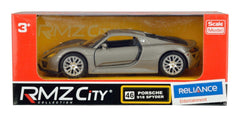 RMZ Die Cast Pull Back Porsche 918 Spyder, Grey