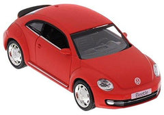 RMZ Diecast Volkswagen New Beetle 2012, Matte Red (5 inch)