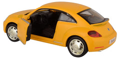 RMZ Diecast Volkswagen New Beetle 2012, Matte Yellow (5 inch)