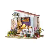 Robotime Lily's Porch Doll House Miniature Studio DIY Kit for Adults and Teens