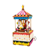 Robotime Merry-Go-Round 3D Wooden Music Box Kit