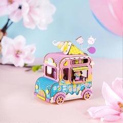 Robotime Music Box 3D Moving Flavor DIY Wooden Puzzle