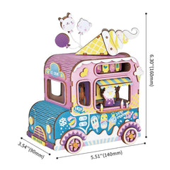 Robotime Music Box 3D Moving Flavor DIY Wooden Puzzle