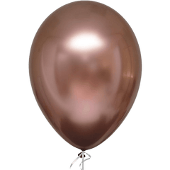 PartyCorp Rose Gold and White Confetti Balloon Bouquet, Decoration Set for Birthday, Anniversary, Baby, Bridal Shower, DIY Pack of 10