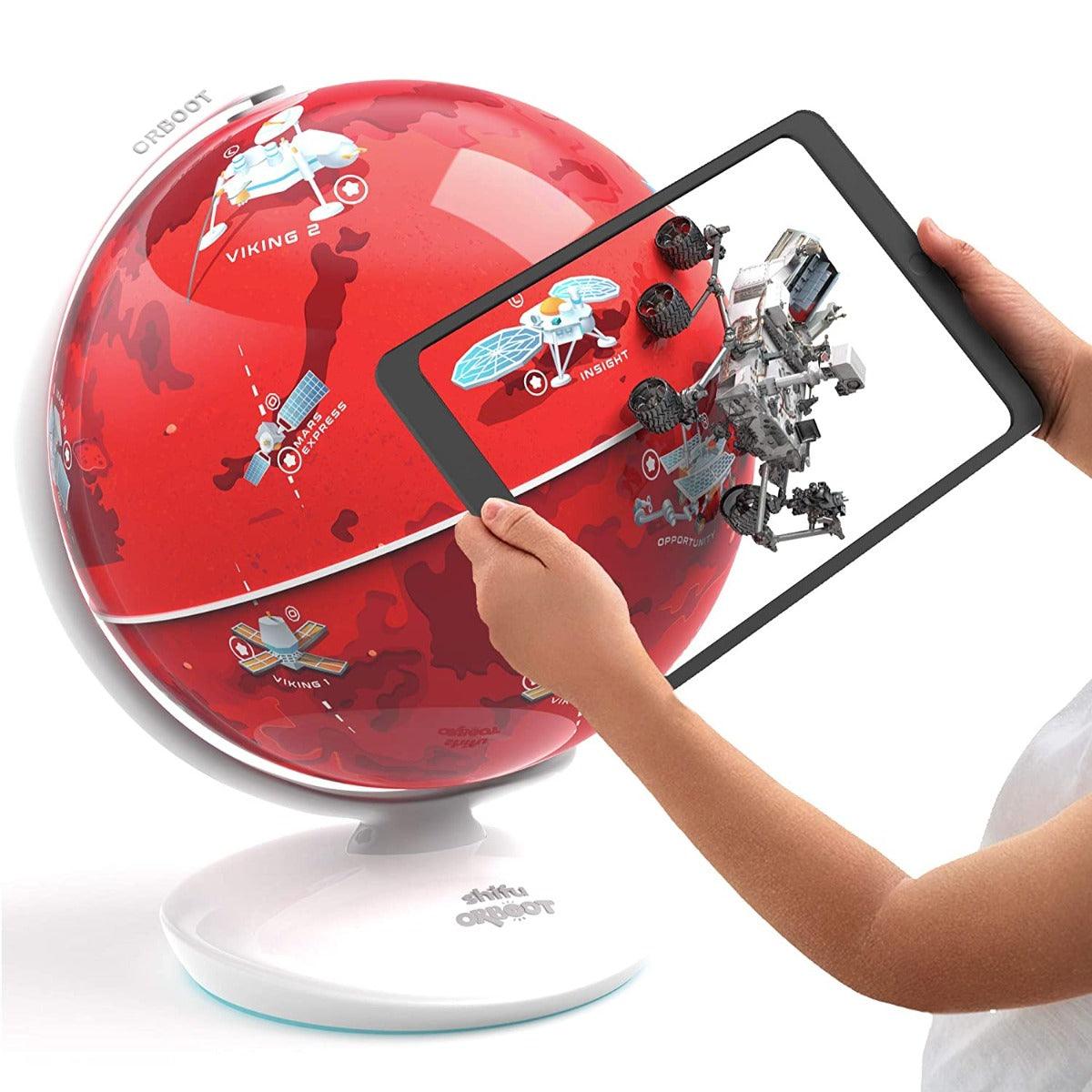 Shifu Orboot Mars - Interactive AR Planet Mars Globe Space Exploration for Kids Ages 6-12 Years (App Based Globe, Device Not Included)