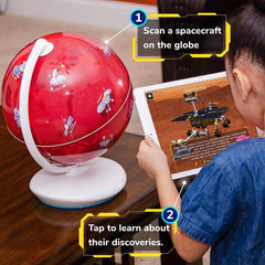 Shifu Orboot Mars - Interactive AR Planet Mars Globe Space Exploration for Kids Ages 6-12 Years (App Based Globe, Device Not Included)