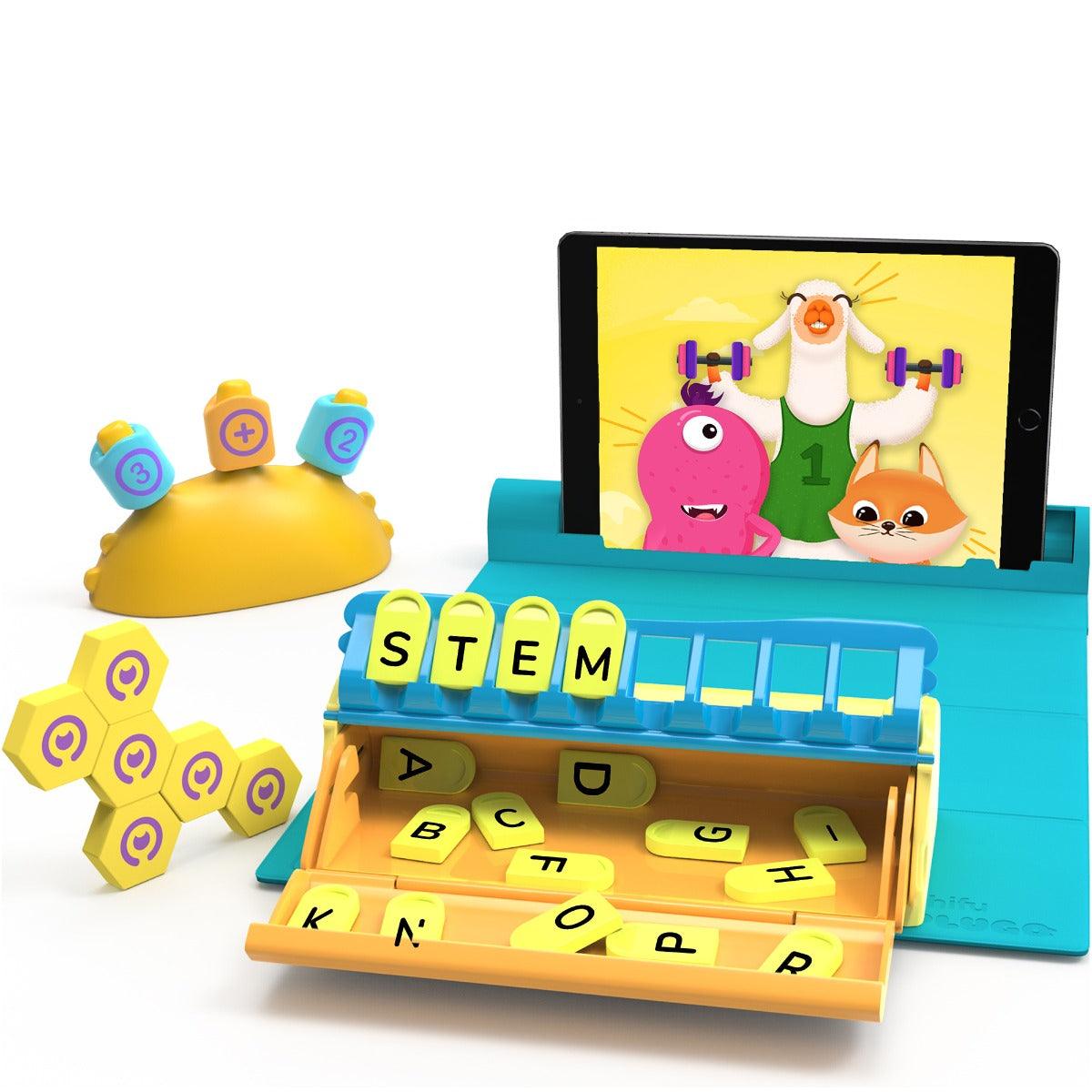 Shifu Plugo STEM Wiz Pack - Count, Letters & Link Kits for Kids Ages 4-10 Years (App Based, Device Not Included)