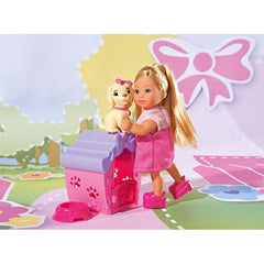 Simba EL Dog House and Doll for Girls, Pink