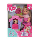 Simba EL Dog House and Doll for Girls, Pink