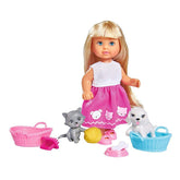 Simba Evi Love Cat and Dog, Multi Color