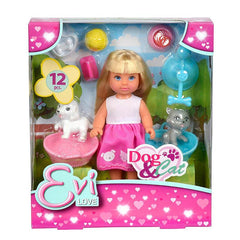 Simba Evi Love Cat and Dog, Multi Color