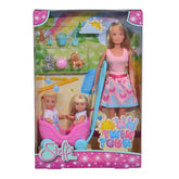 Simba Pink Color SL Twin Tour Plastic Doll for Kids