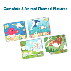 Skillmatics Art Activity Dot It! Wild, Farm & Underwater - No Mess Sticker Art Gifts for Kids Ages 3 to 7 Years